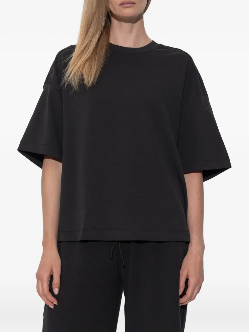 adidas T-shirt met logopatch Zwart