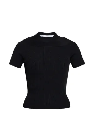 Alexander Wang logo-print short-sleeve T-shirt | Black | FARFETCH