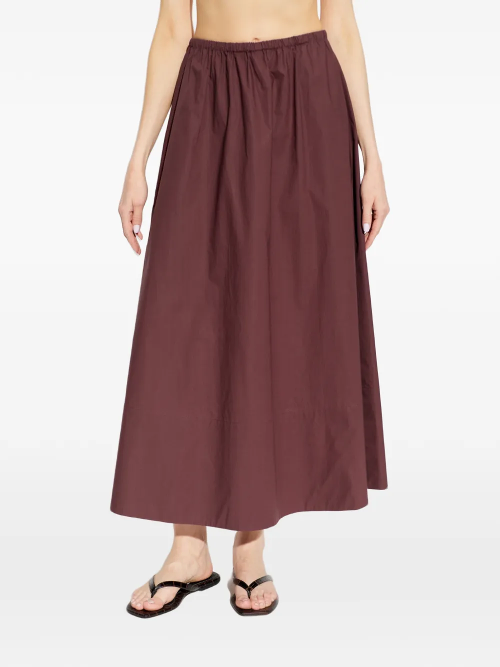 By Malene Birger Pheobes elastische gesmockte midi-rok Rood