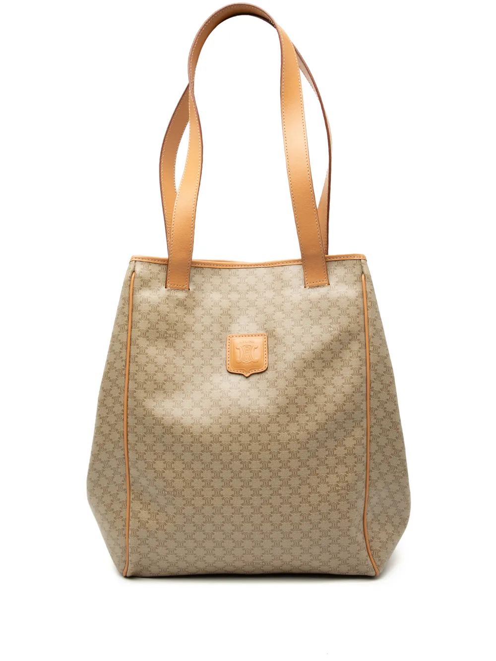 Celine Pre-Owned 2015 Macadam Coated Canvas tote bag - Nude