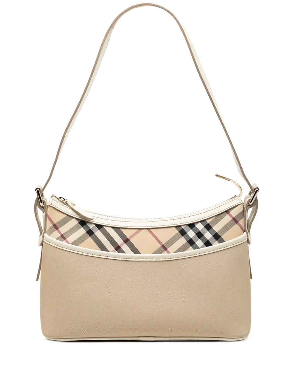 Burberry Pre-Owned 2000-2017 Nova Check Trimmed Canvas shoulder bag - Neutrals