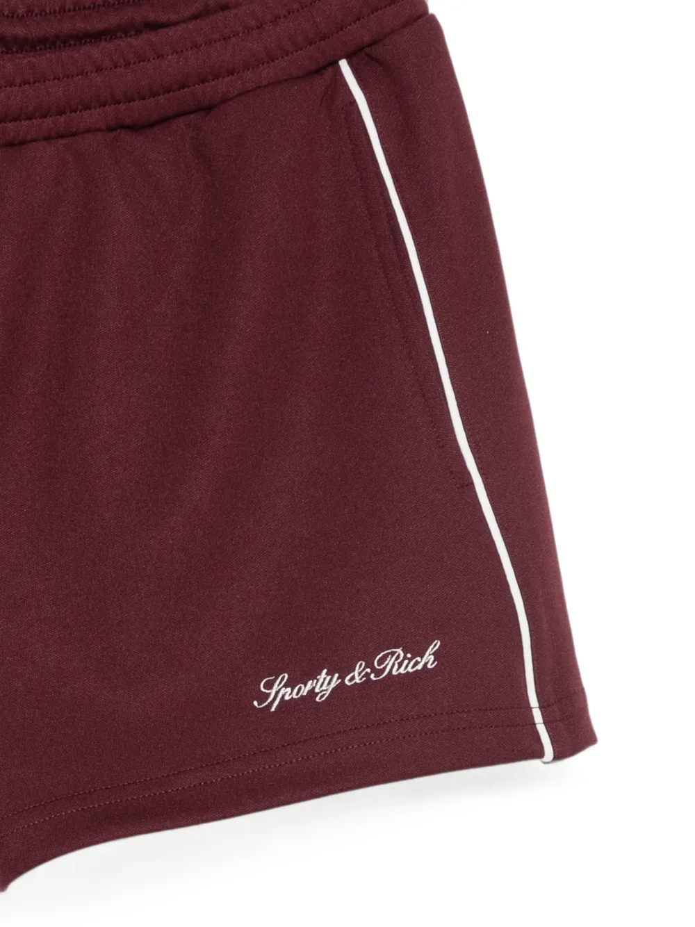 Sporty & Rich Trainingsshorts met geborduurd logo Rood