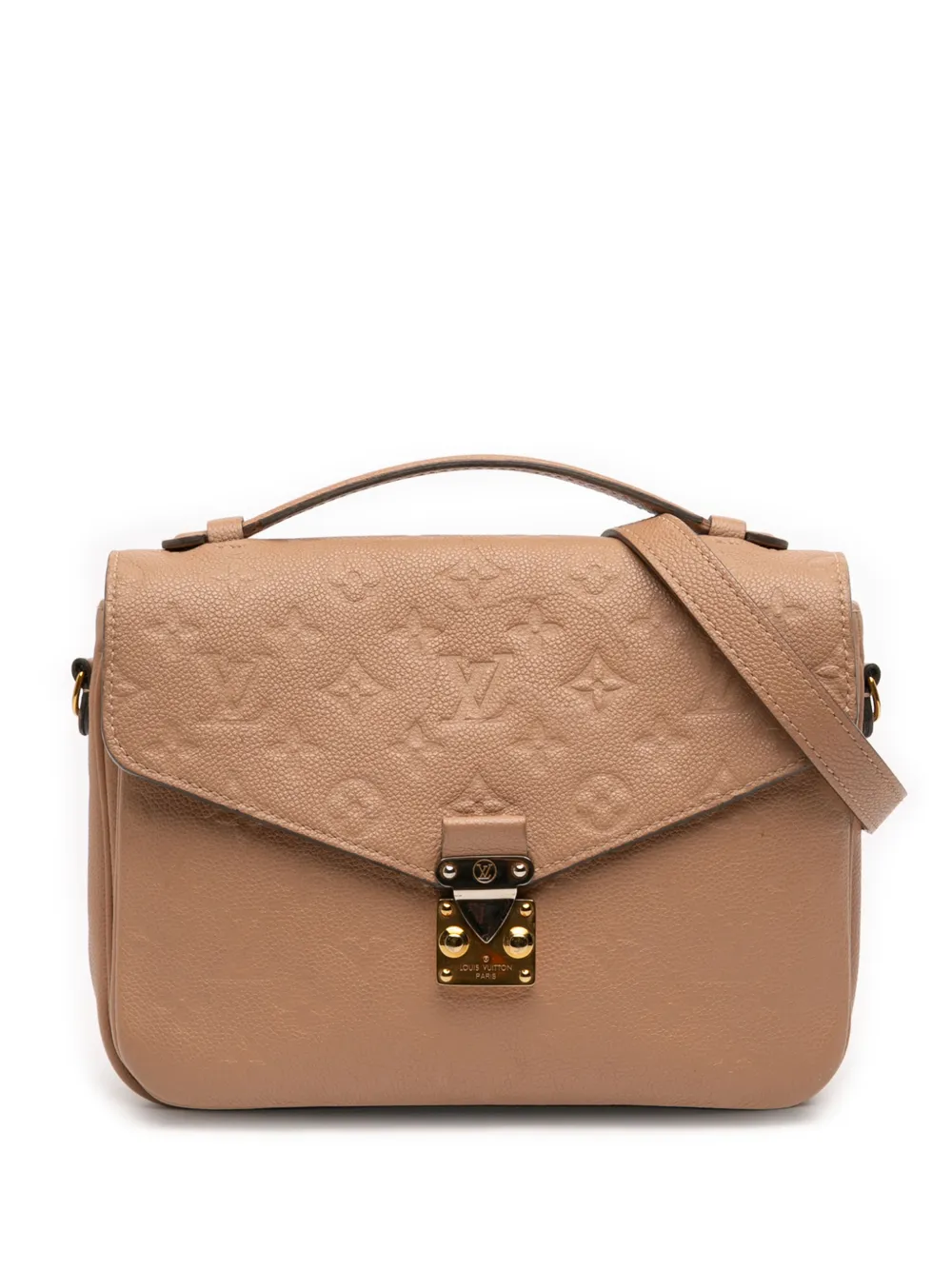 Louis Vuitton Pre-Owned 2018 Monogram Empreinte Pochette Metis satchel - Nude