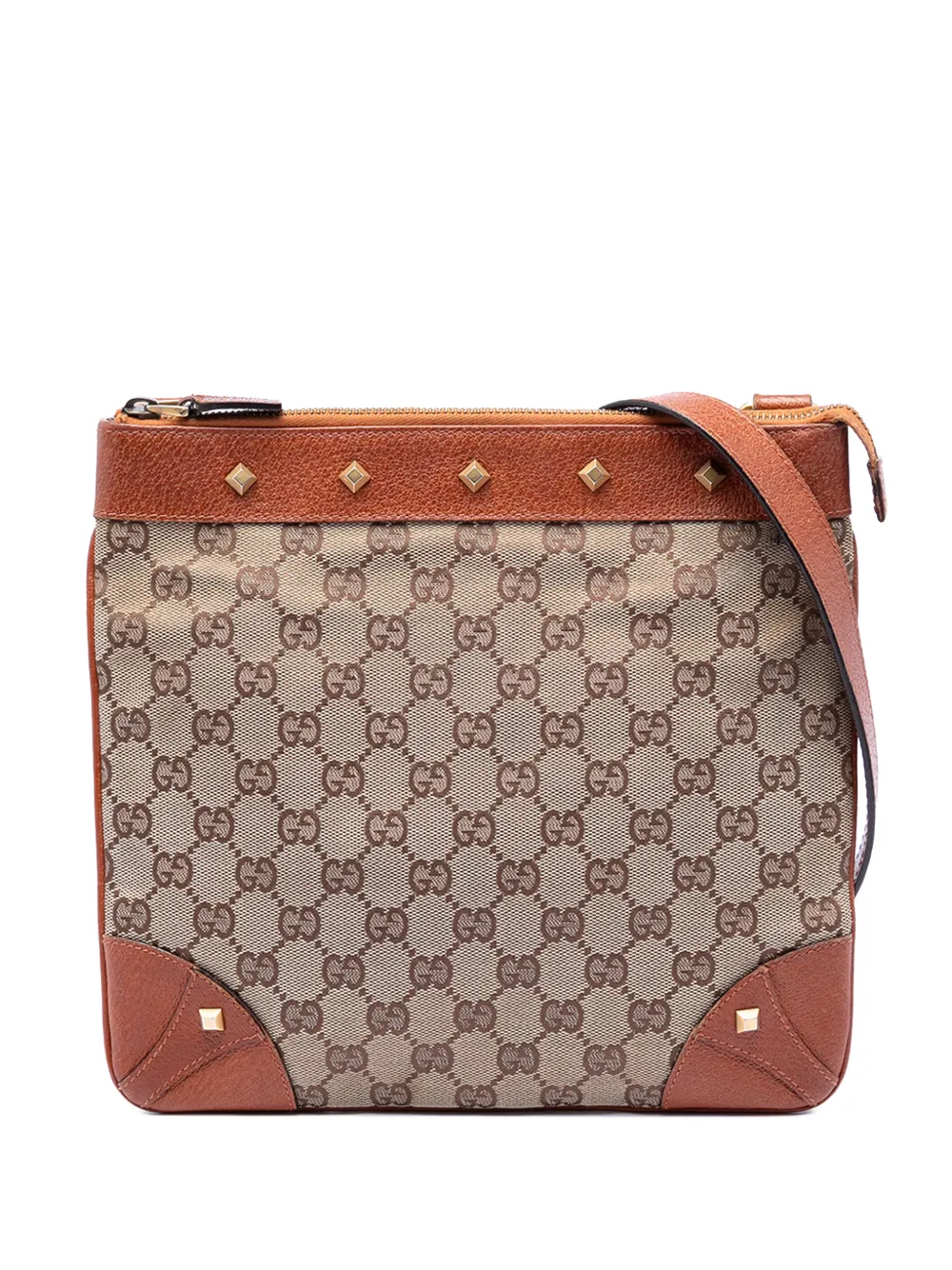 Gucci Pre-Owned 2000-2015 GG Canvas Nailhead crossbody bag - Neutrals