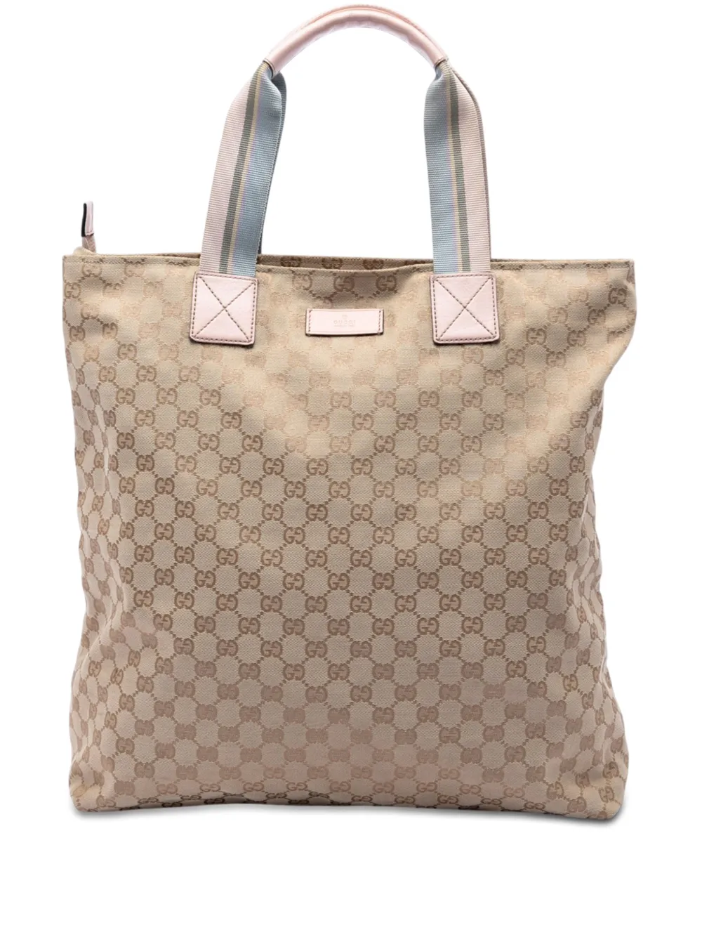 Gucci Pre-Owned 2016-2026 GG Canvas Web Vertical tote bag - Toni neutri