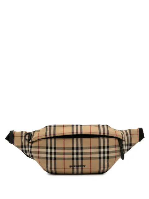Burberry Pre-Owned 2018-2023 House Check Nylon Sonny belt bag