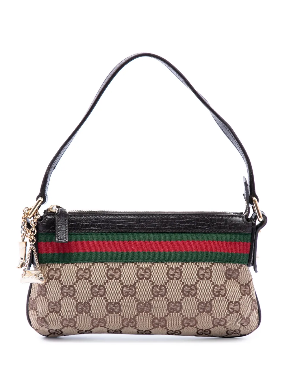 Gucci Pre-Owned 2000-2015 GG Canvas Web shoulder bag - Toni neutri