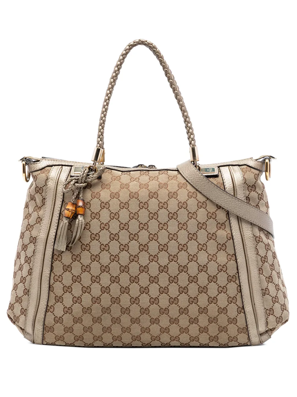 Gucci Pre-Owned 2016-2026 GG Canvas Bella Convertible Tote satchel - Toni neutri
