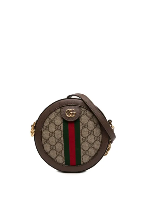 Gucci Pre-Owned bandolera Ophidia mini con motivo GG Supreme y tribanda Web 2016-2026