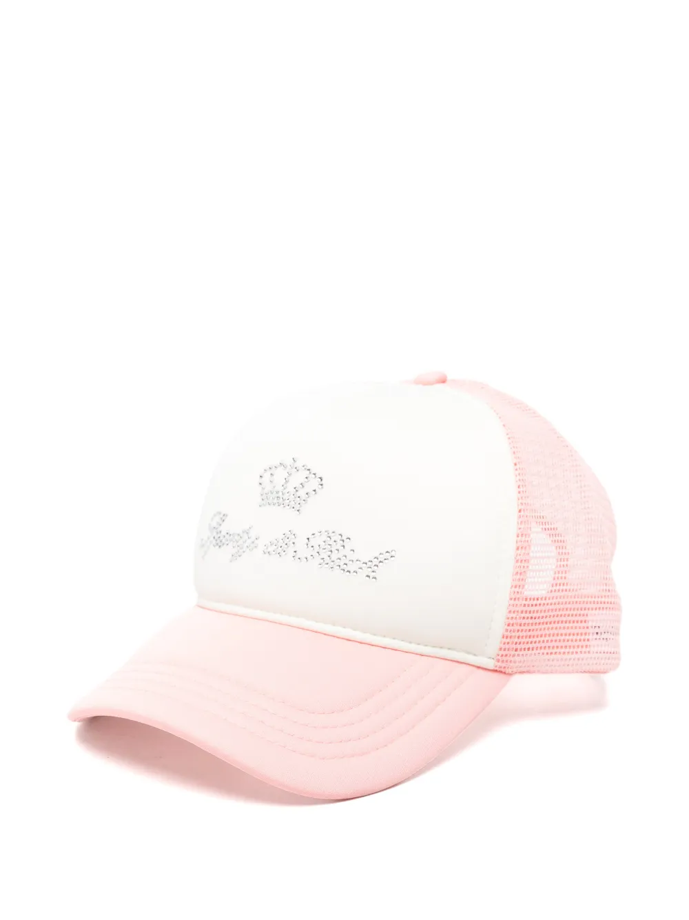 Sporty & Rich Cappello con cristalli - Rosa