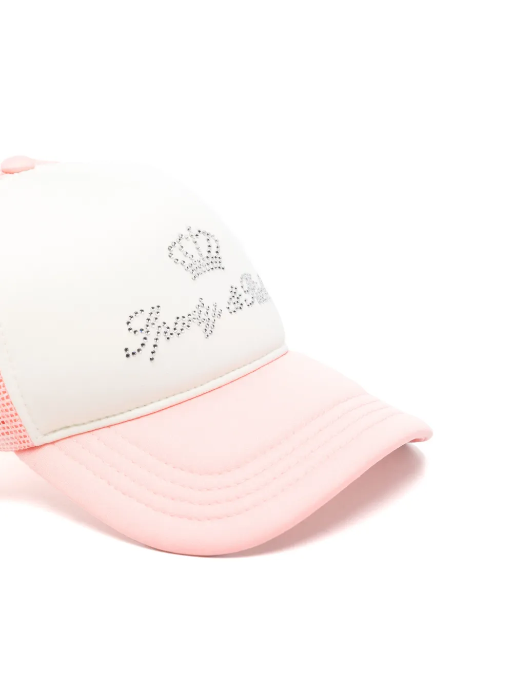Sporty & Rich Truckerpet verfraaid met kristallen Roze