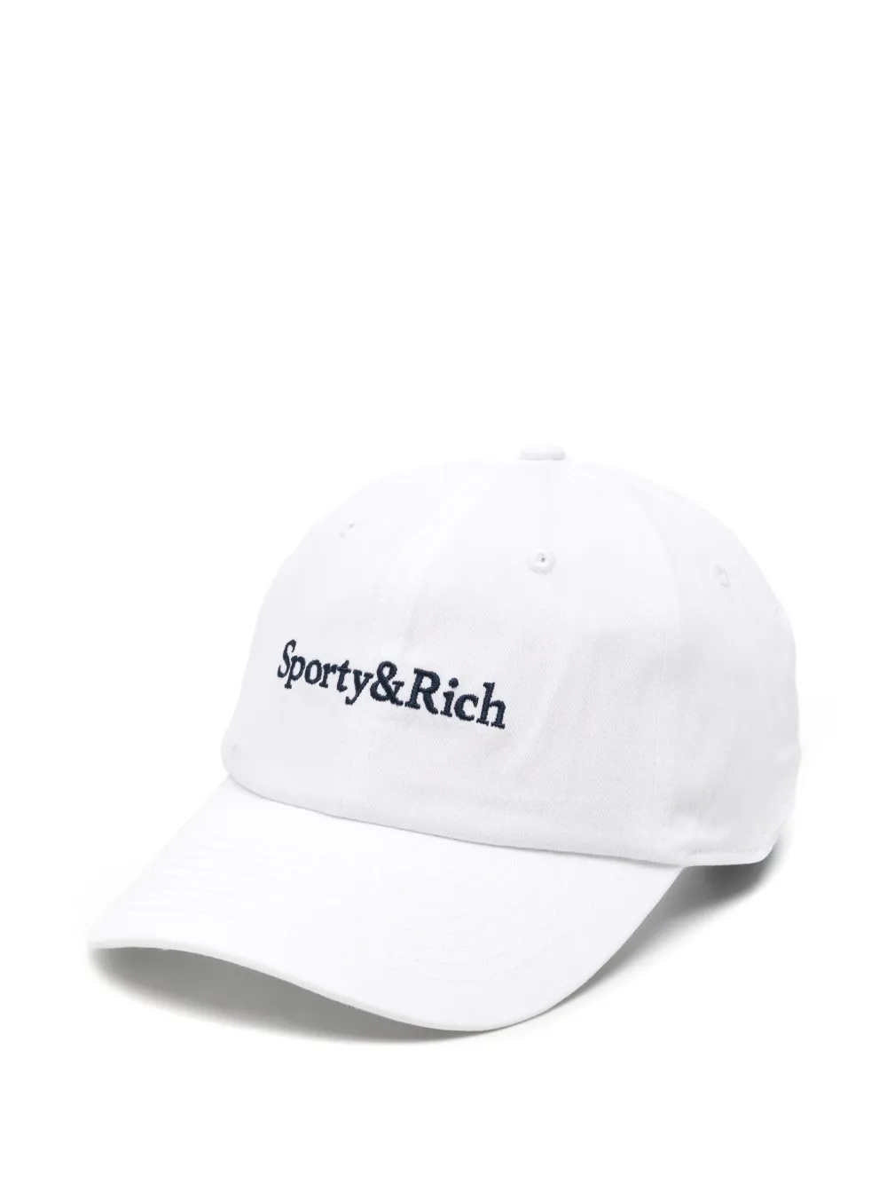 Sporty & Rich Cappello da baseball con logo - Bianco