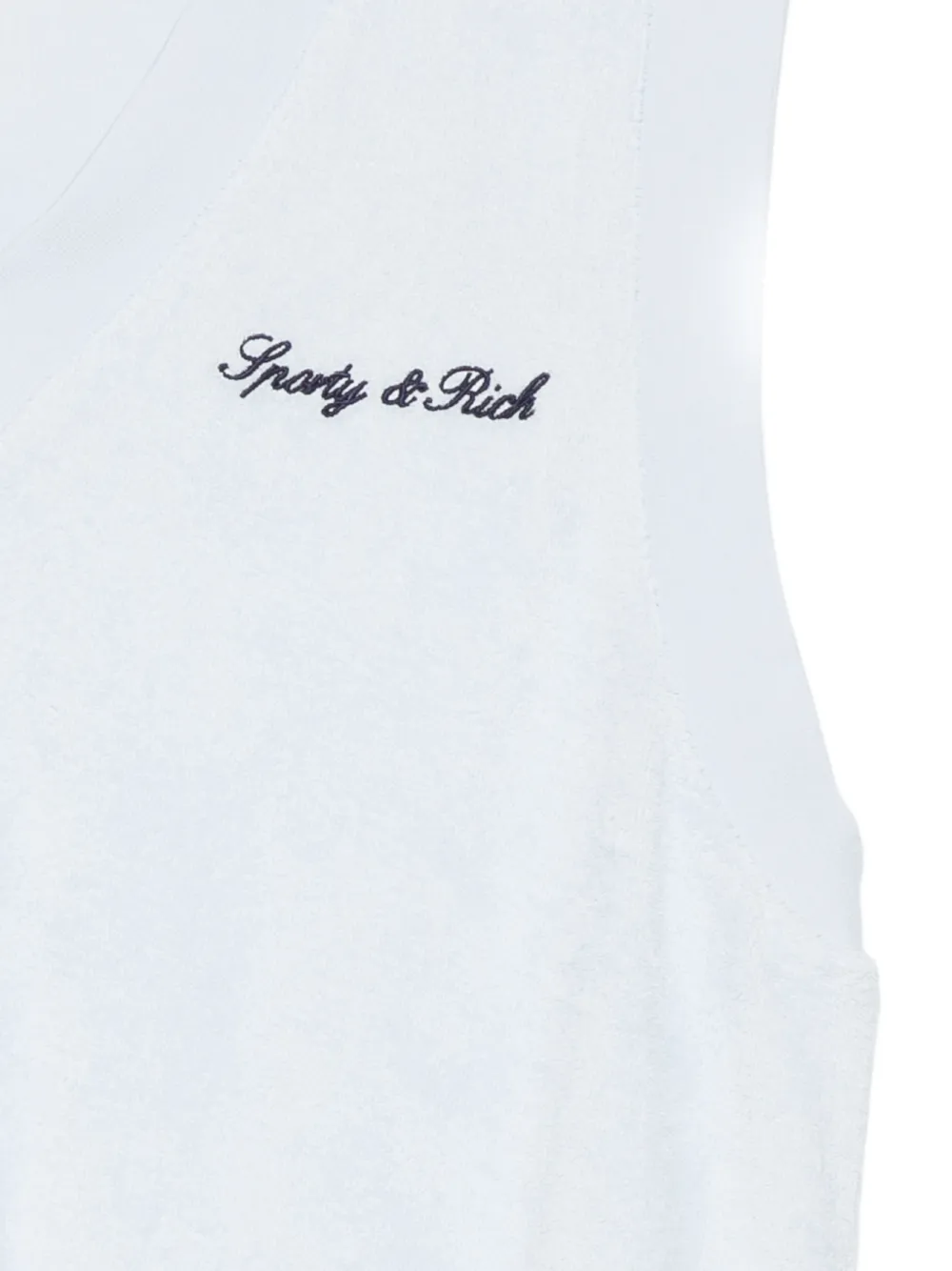 Sporty & Rich Filippa spencer met geborduurd logo en V-hals Blauw