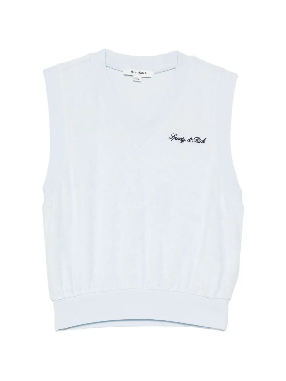 Sporty & Rich Canotta Filippa con scollo a V - Blu