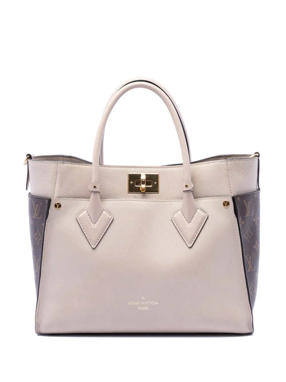 Louis Vuitton Pre-Owned 2021-2026 Monogram On My Side MM satchel - Nude