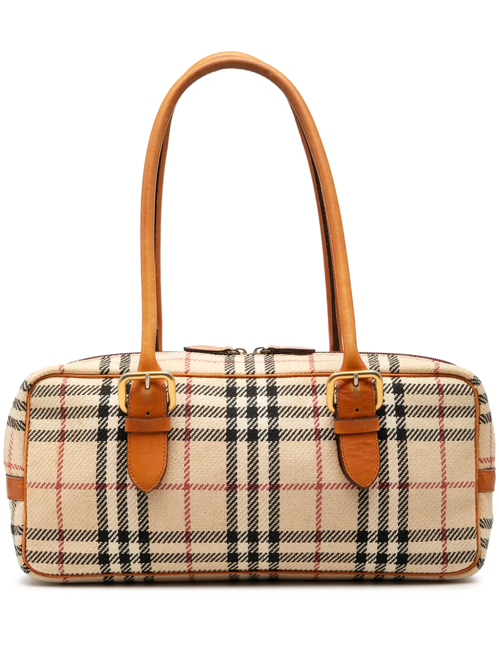 Burberry Pre-Owned 2000-2017 House Check Wool shoulder bag - Toni neutri
