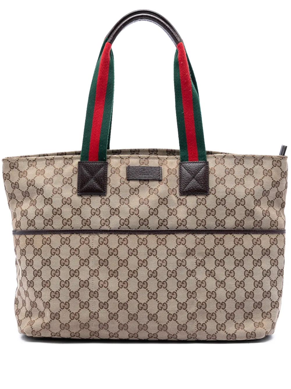 Gucci Pre-Owned 2016-2026 GG Canvas Web tote bag - Toni neutri