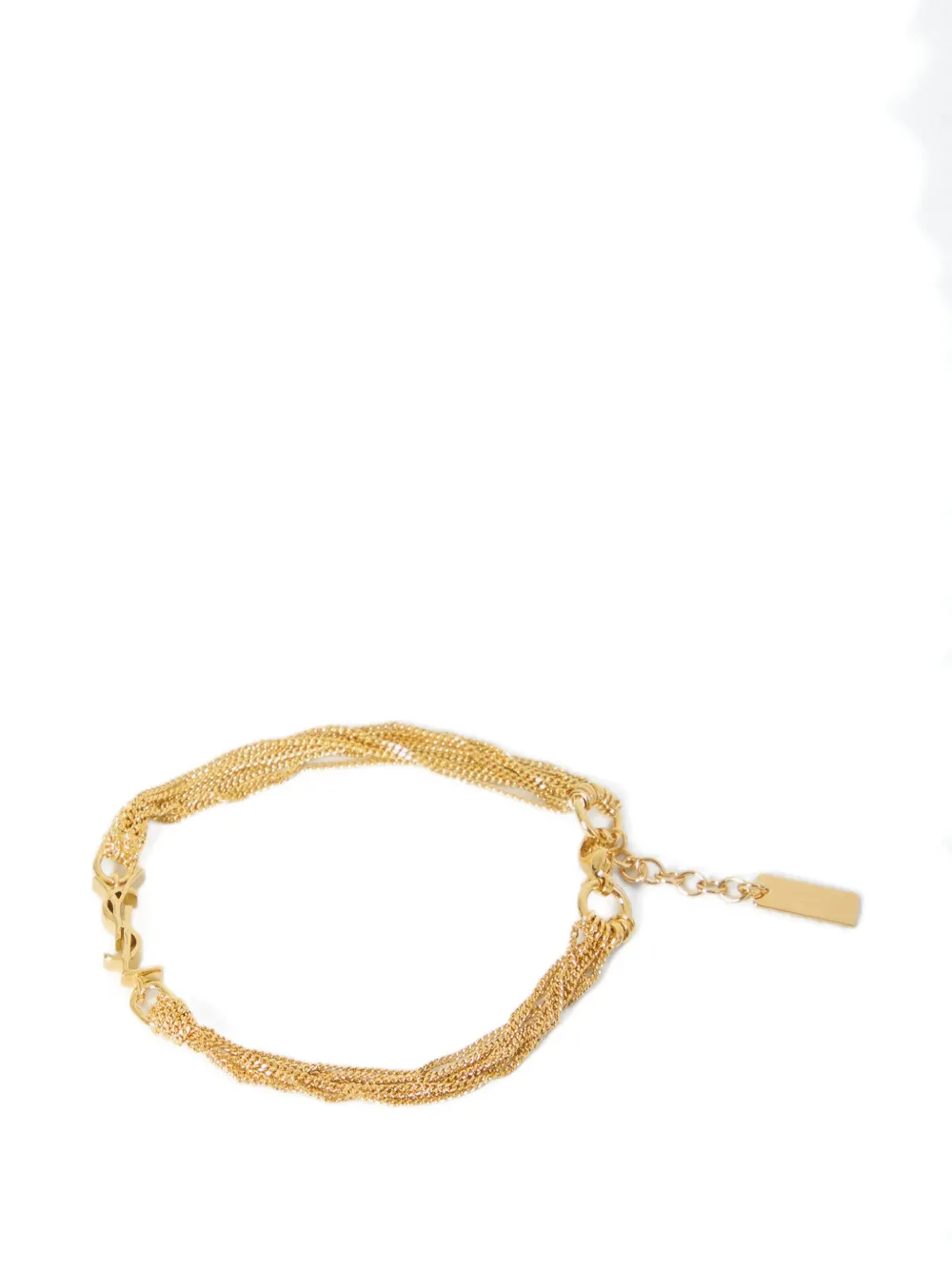 Saint Laurent Cassandre tassel bracelet - Gold