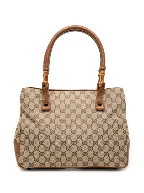 Gucci Pre-Owned bolso shopper Bamboo de lona GG 2000-2015