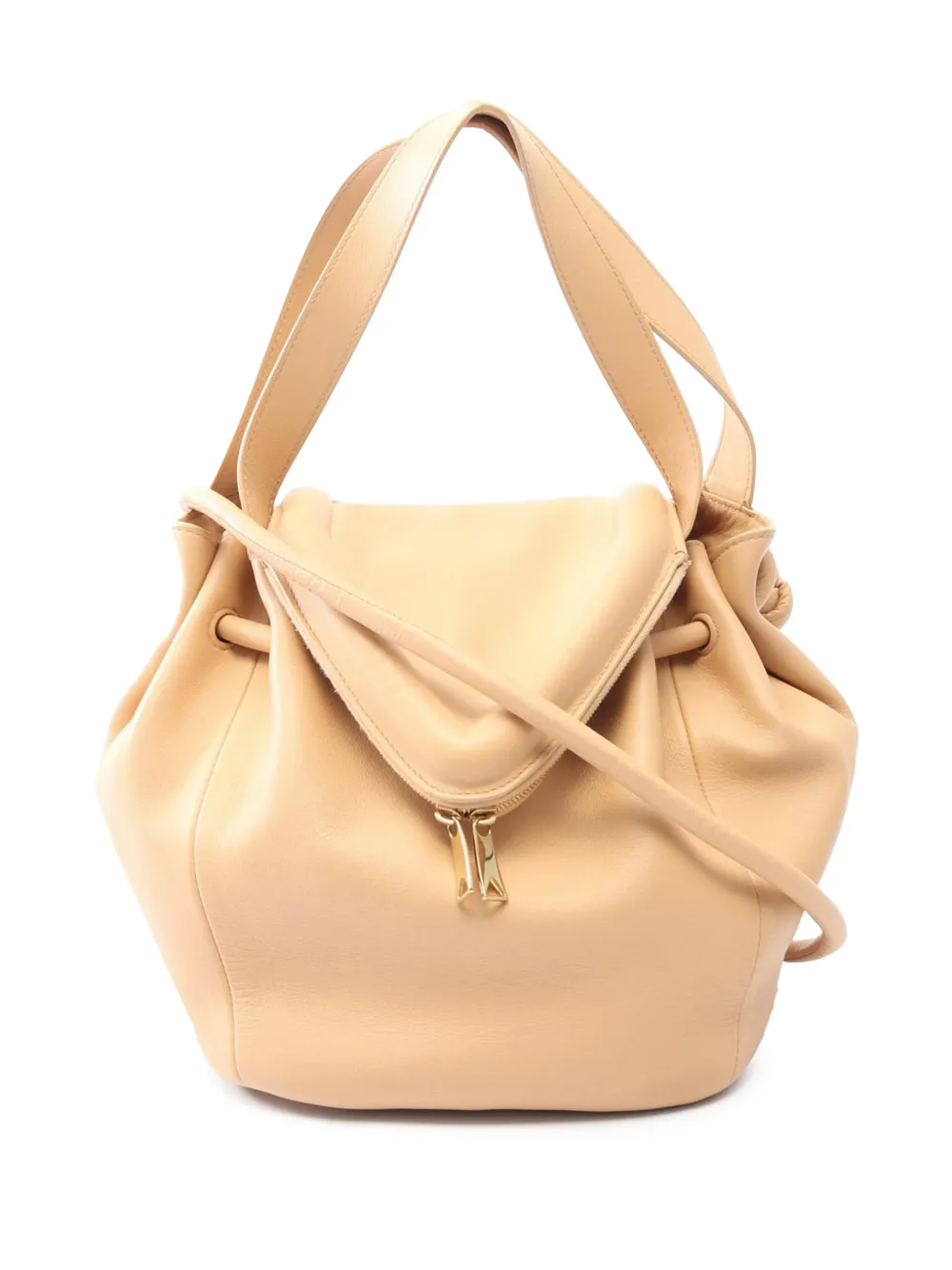 Bottega Veneta Pre-Owned 2012-2026 Small Calf Beak Bag satchel - Toni neutri