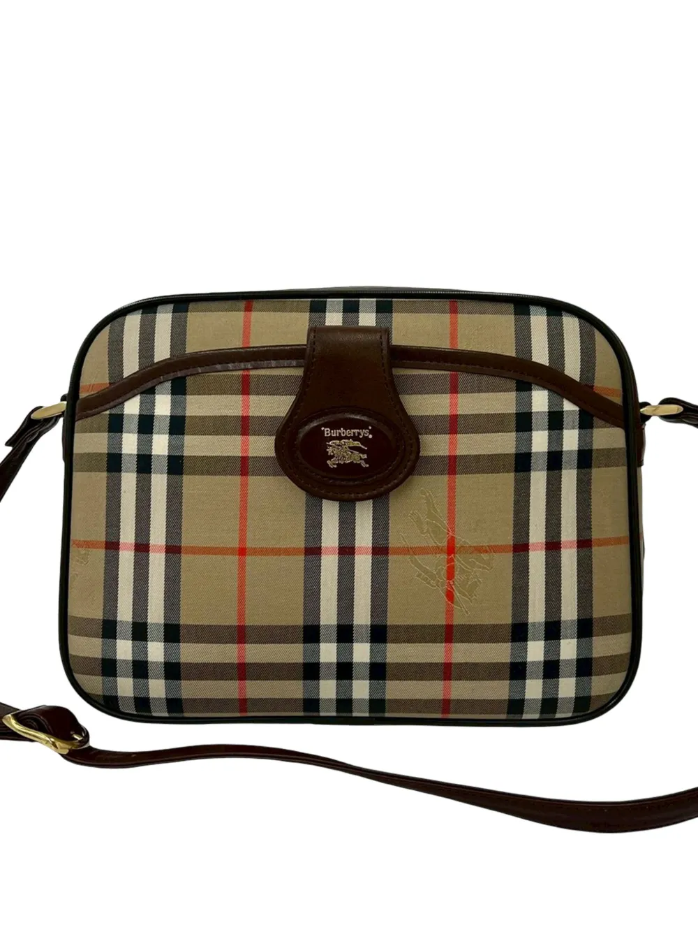 Burberry Pre-Owned 2000-2017 Nova Check Canvas crossbody bag - Neutrals