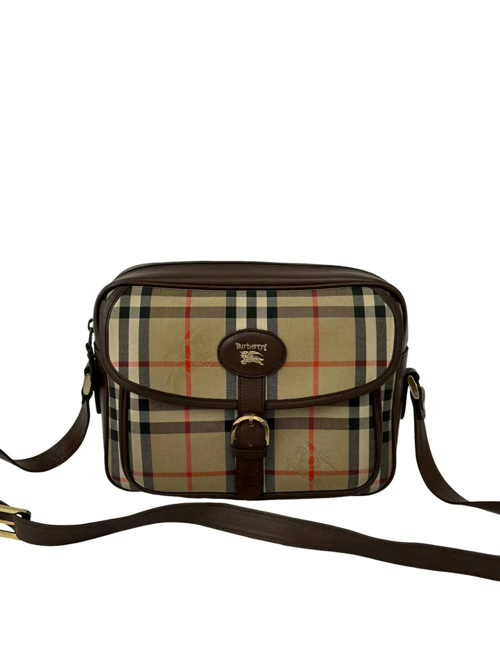 Burberry Pre-Owned 2000-2017 Nova Check Canvas crossbody bag - Neutrals