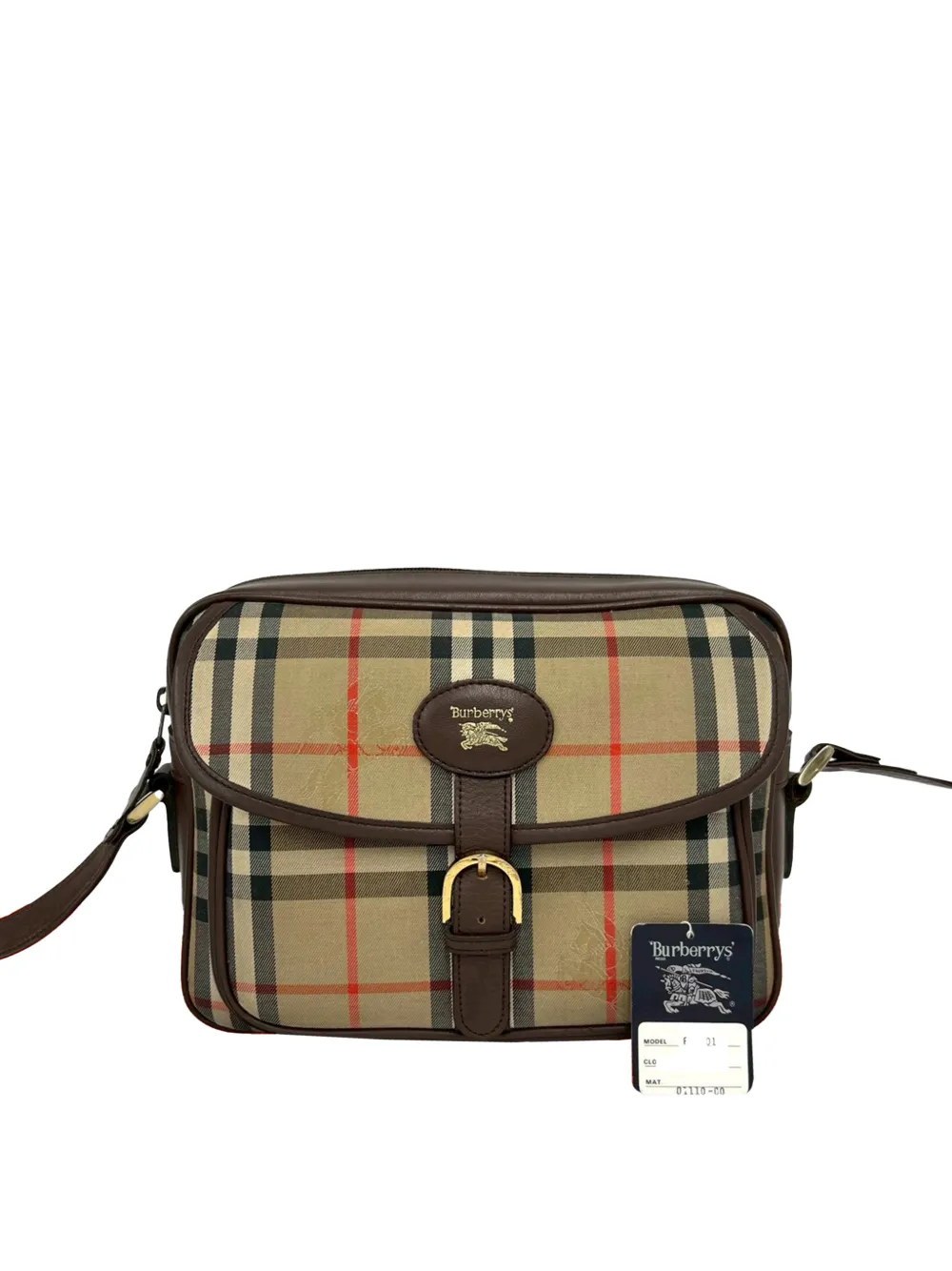  Burberry Pre-owned Bandolera De Lona Nova Check 2000-2017 - Neutro 