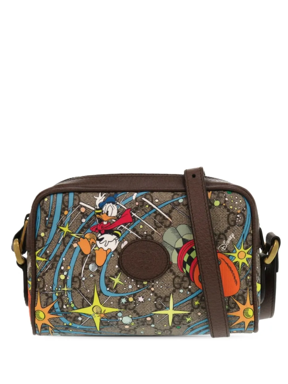 Gucci Pre-Owned 2016-2026 Disney GG Supreme Interlocking G Donald Duck crossbody bag - Toni neutri