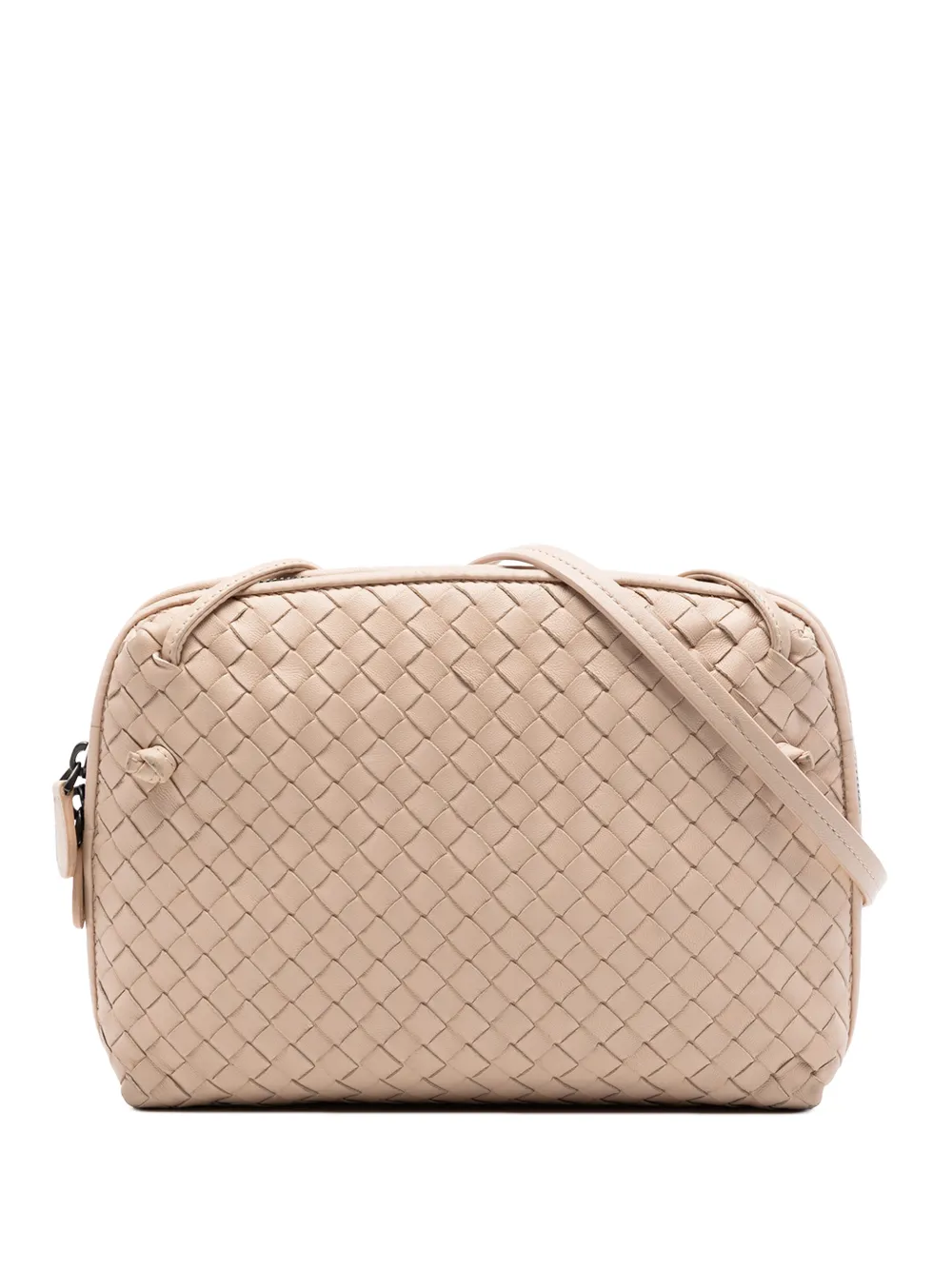 Bottega Veneta Pre-Owned 2012-2026 Nappa Intrecciato Nodini crossbody bag - Neutrals