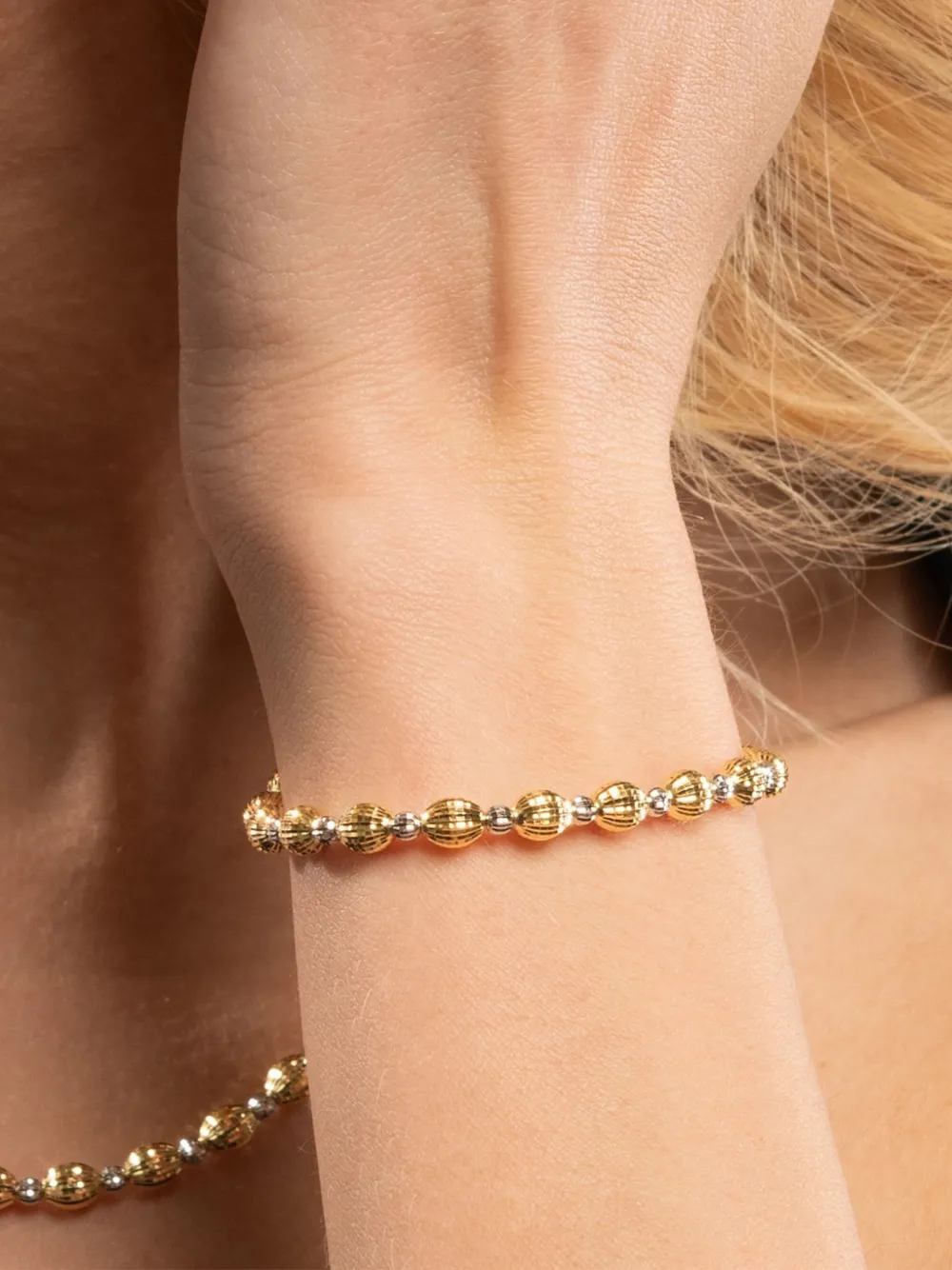  Desmos Pulsera Crystal - Dorado 