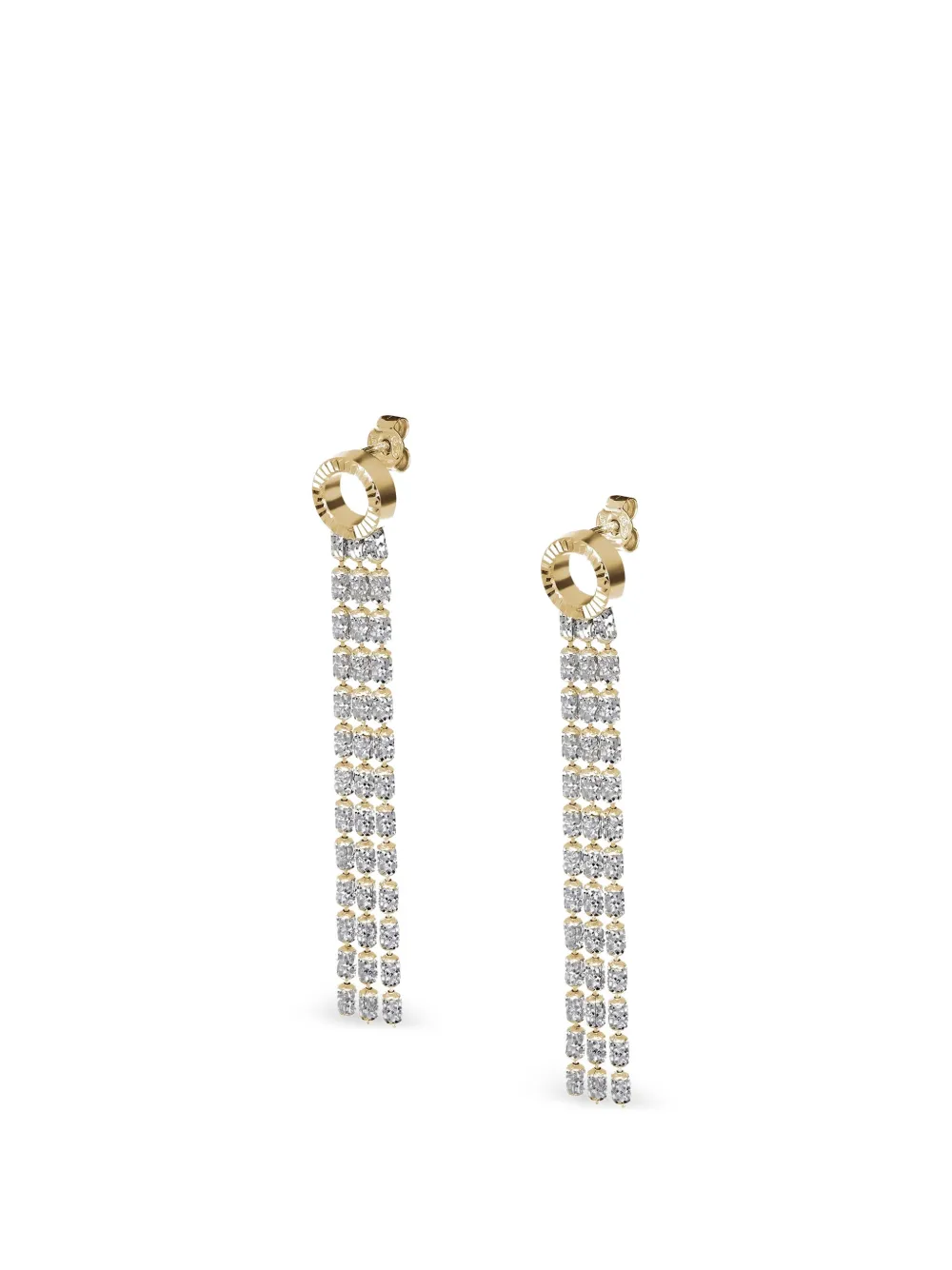 DESMOS Typhoon Eternity diamond earrings - Oro