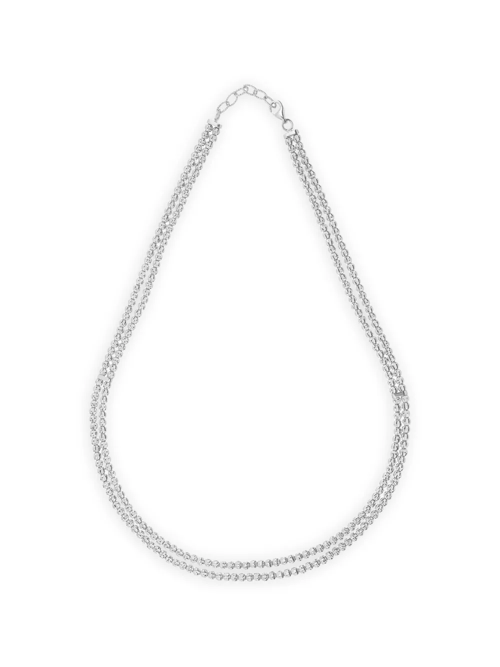 DESMOS Collana con cristalli - Argento