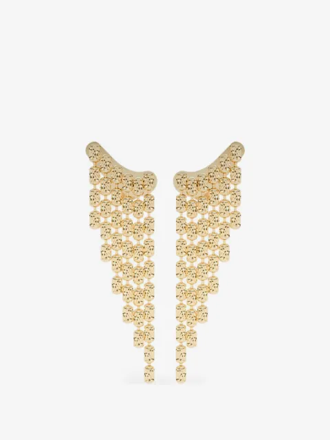 DESMOS Design Typhoon 6-row earrings 