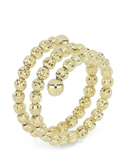 DESMOS anillo Crystal Spiral con cuentas
