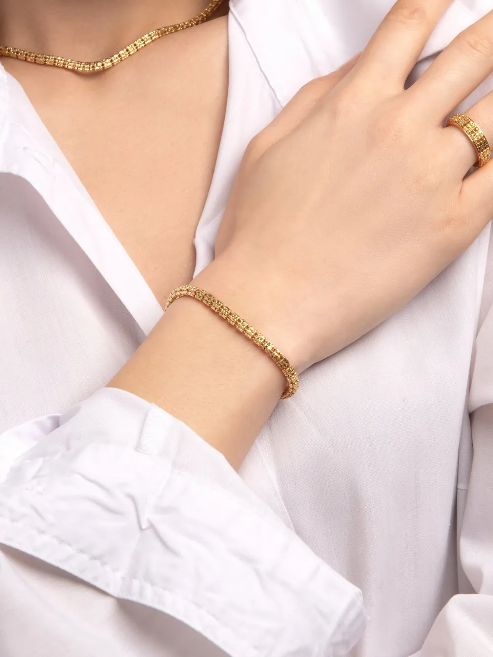 DESMOS Infinity World bracelet - Oro