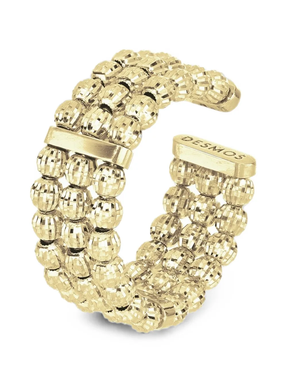DESMOS Crystal triple-row ring - Gold