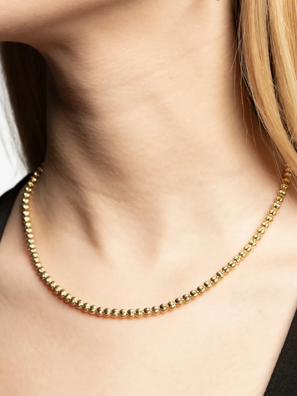  Desmos Collar Crystal Con Cuentas - Dorado 
