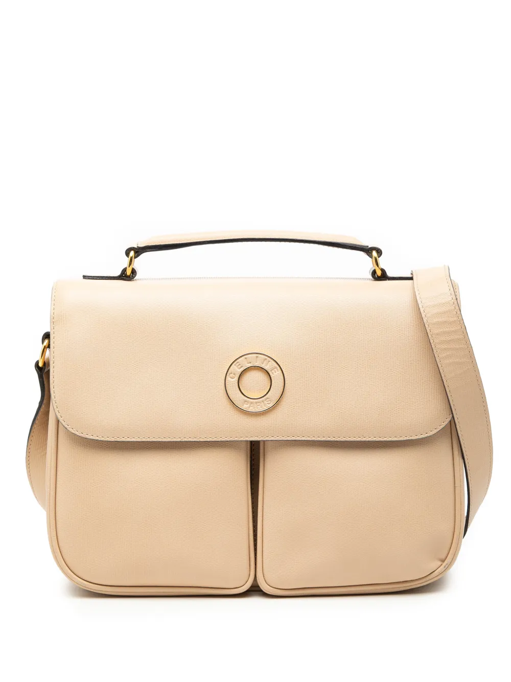 Celine Pre-Owned 1994 Embossed Leather satchel - Toni neutri