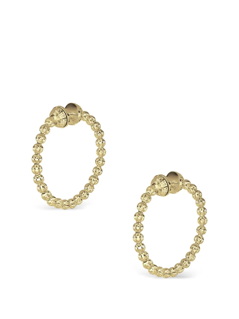 DESMOS Crystal beaded hoop earrings - Oro