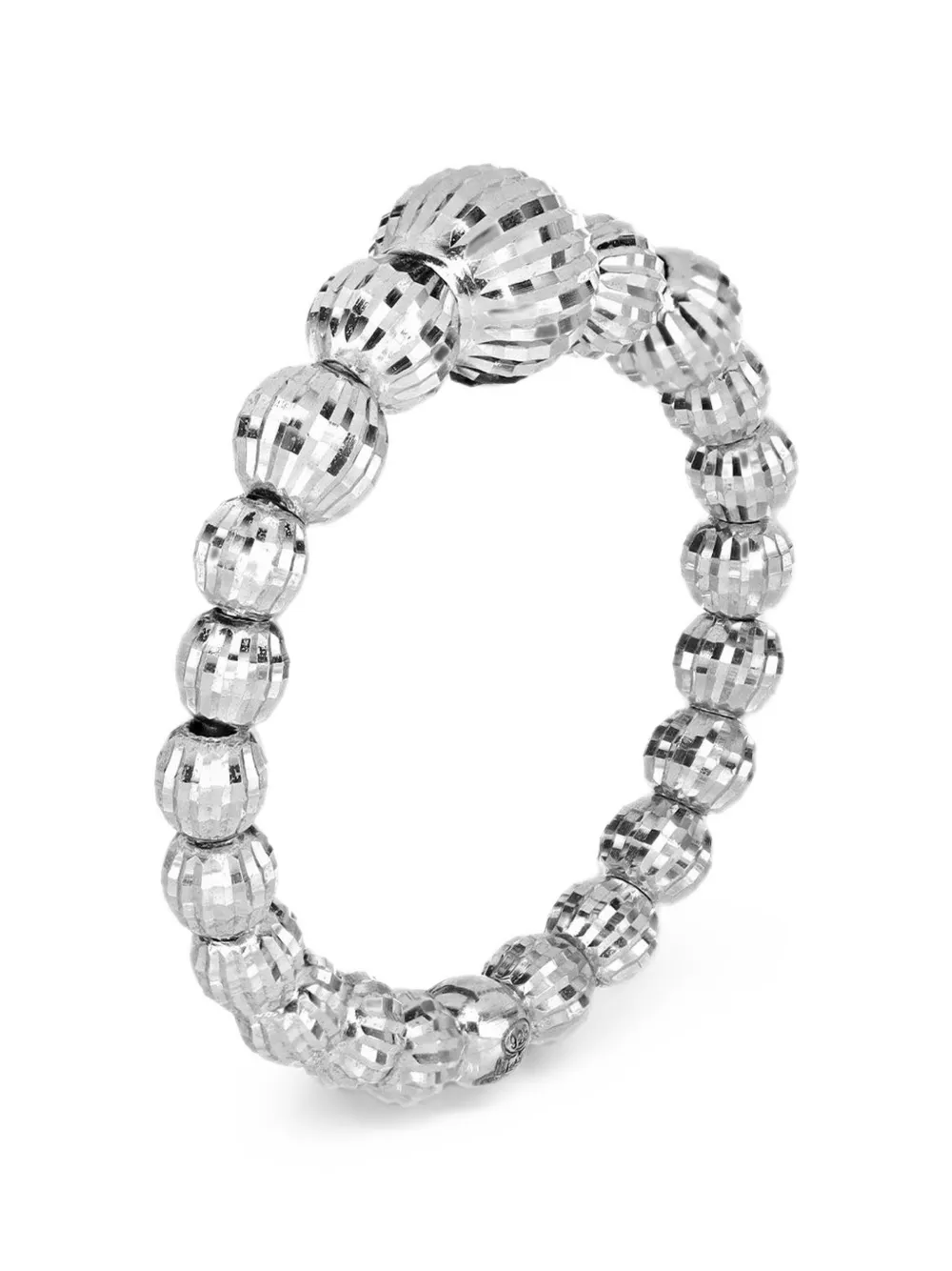 Desmos Crystal Gala Beaded Ring In 실버 톤