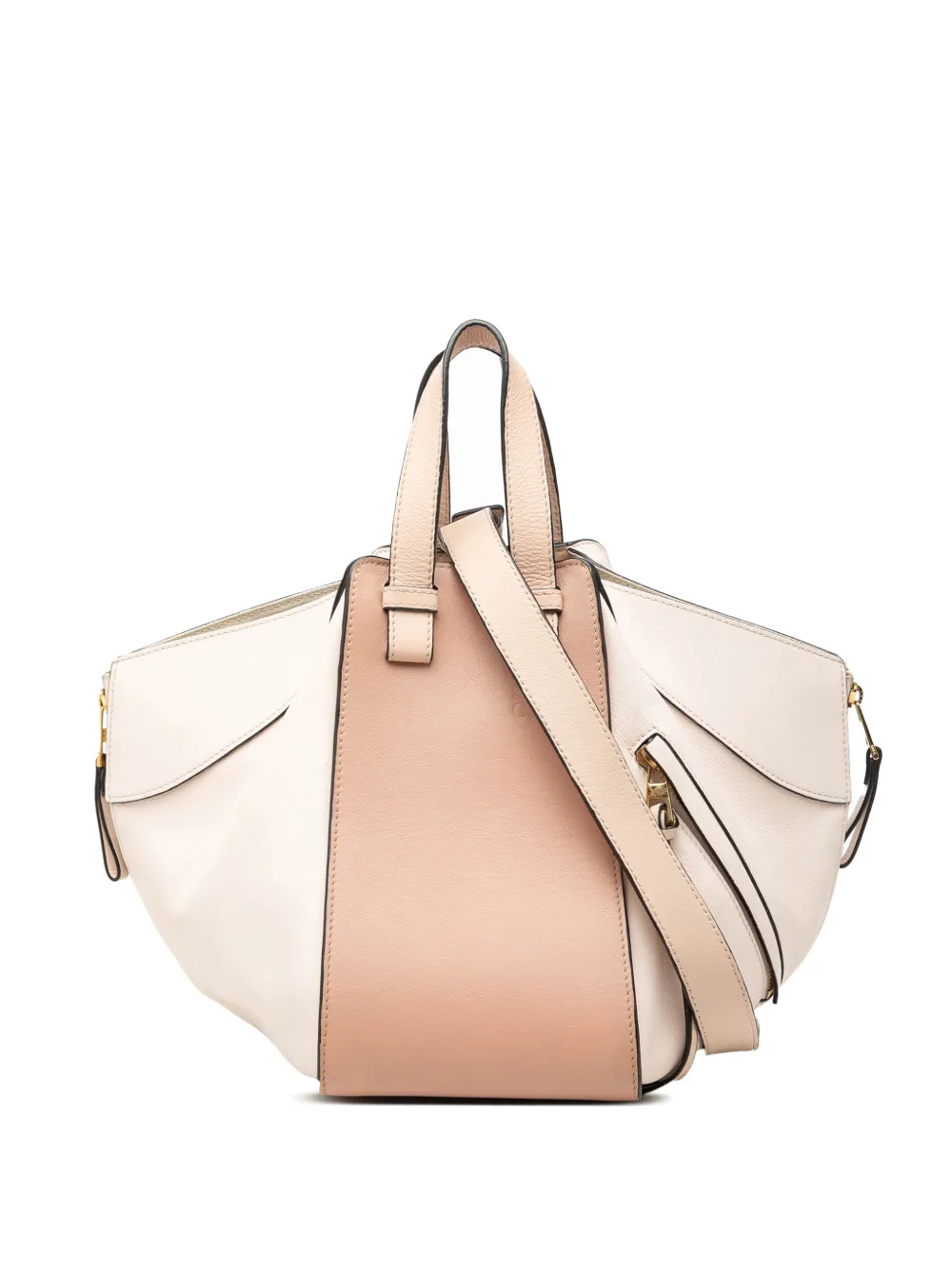 Loewe Pre-Owned 2017 Small Bicolor Leather Hammock satchel - Toni neutri