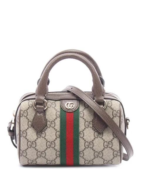 Gucci Pre-Owned 2016-2026 Mini GG Supreme Ophidia boston bag
