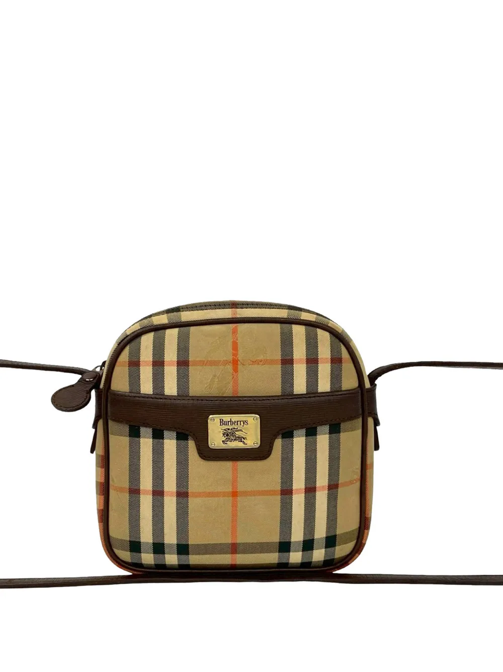 Burberry Pre-Owned 20th Century Haymarket Check Canvas crossbody bag - Neutrals