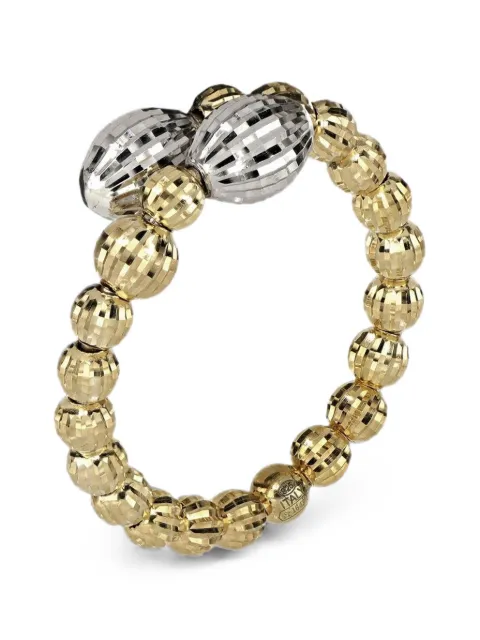 DESMOS bague Crystal croisée à perles