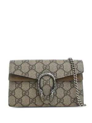 GUCCI ディオニュソス GGスプリーム チェーンウォレット ショルダーバッグ Gucci Pre-Owned 2016-2026 GGサプリーム ディオニュソス ウォレット