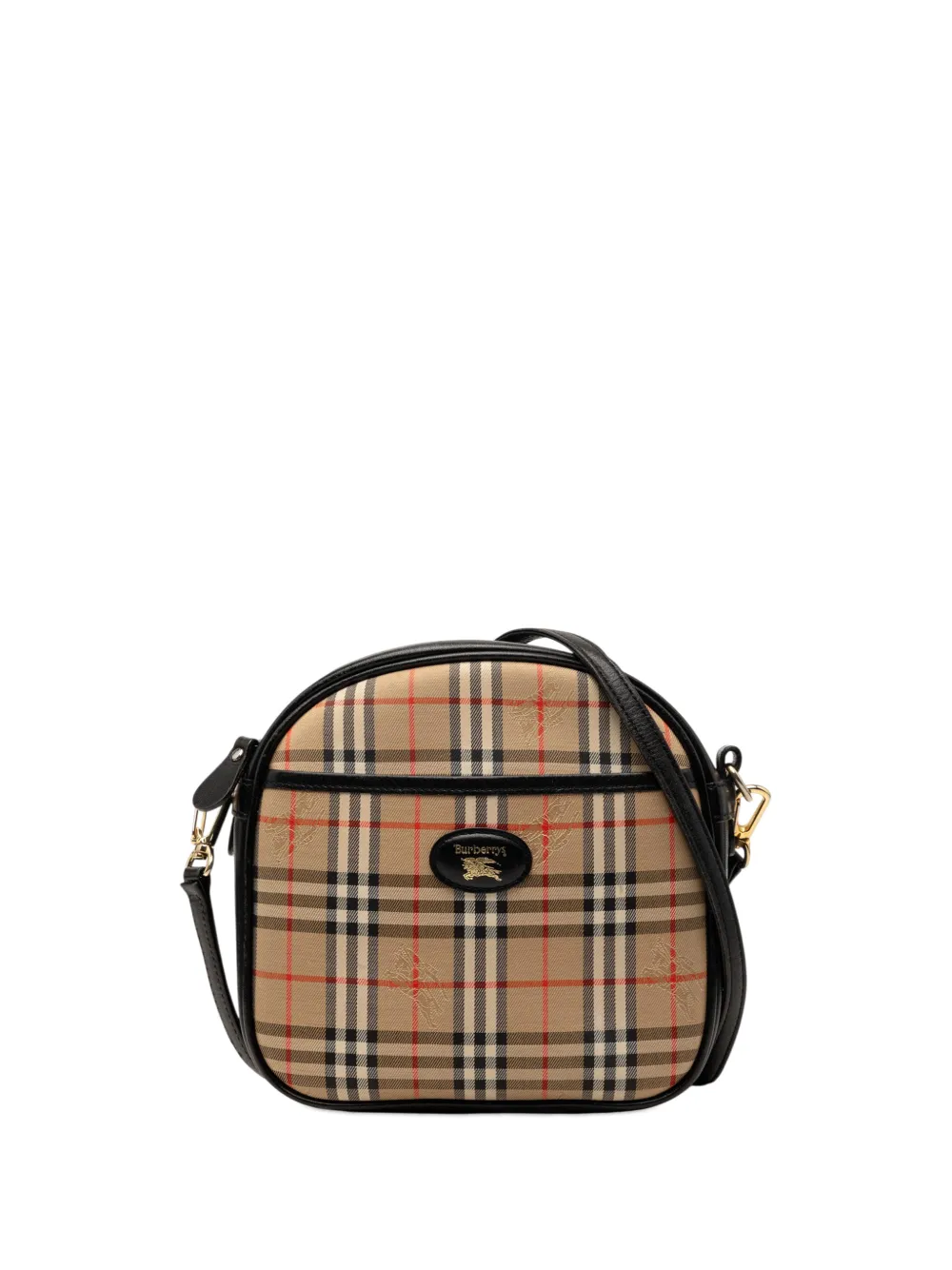 Burberry Pre-Owned 20th Century Haymarket Check Canvas crossbody bag - Neutrals