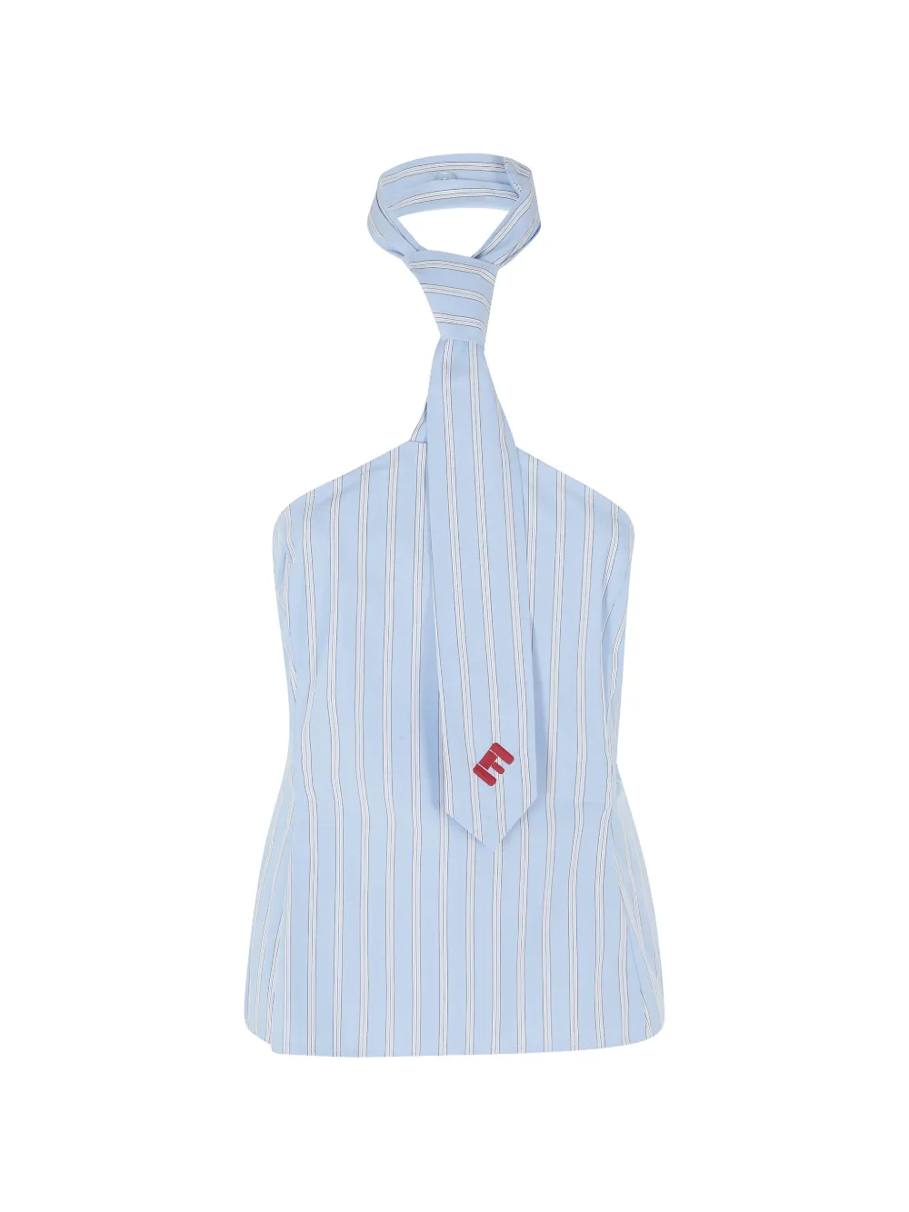 Essentiel Antwerp Jopje striped tie-detail top - Blau