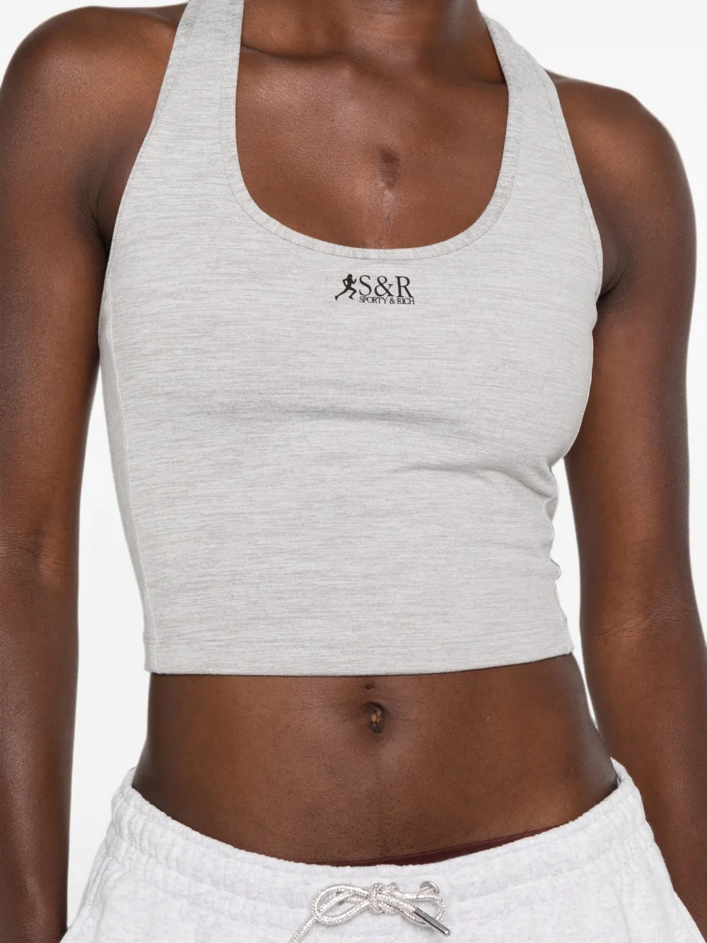 Sporty & Rich Sport-bh met logoprint Grijs