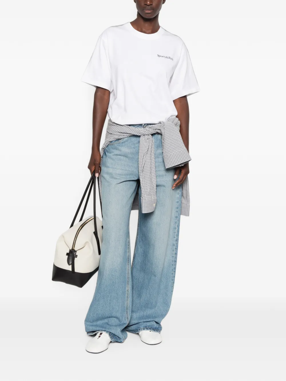 Sporty & Rich Fema T-shirt met print Wit