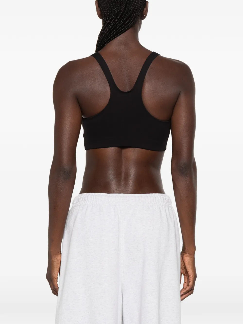 Sporty & Rich Sport-bh met logoprint Zwart